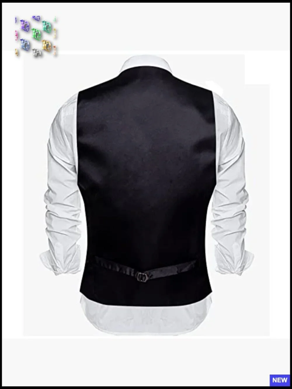 Slim Fit V-Neck Waistcoat Formal Business Tuxedo Vest Elegant Classic